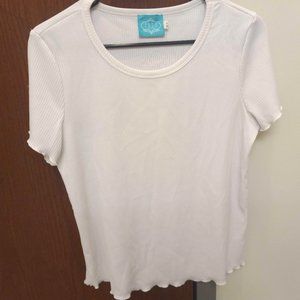 EDYN Medium ribbed white t-shirt